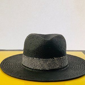 Black Woven Hat